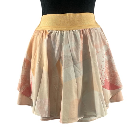 Lululemon court rival skirt, built in short & pockets,Peach, White, Pink,size 8 - Picture 9 of 9